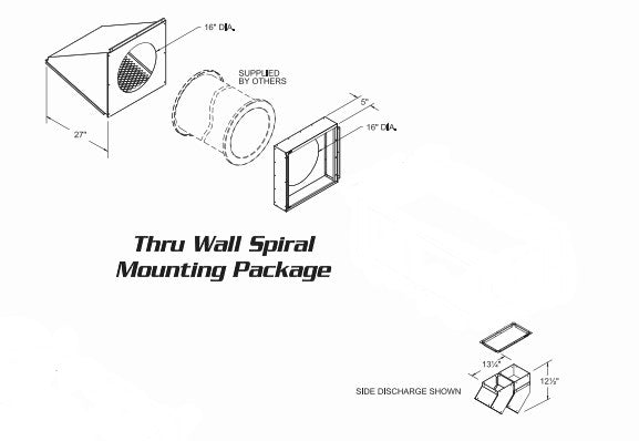 Cambridge Engineering Model #SA250 Ultra High Efficiency Space Heater- Thru Wall Spiral Kit